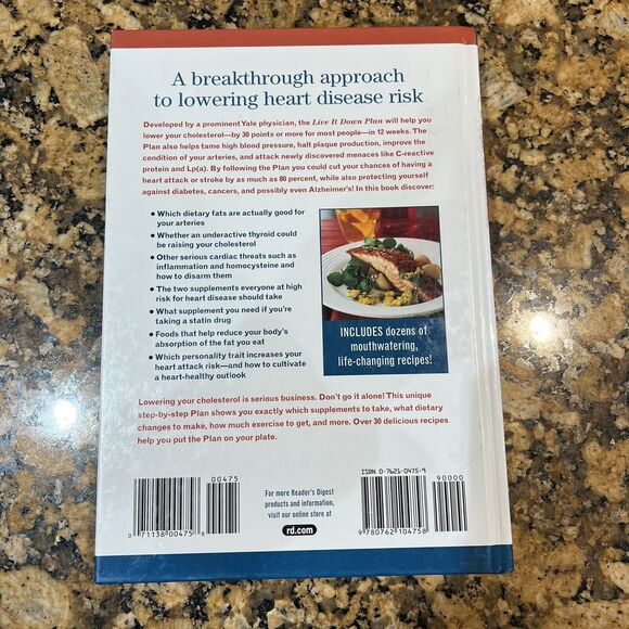 Readers Digest Cut Your Cholesterol Exclusive Live It Down Plan Hardcover Book - Picture 4 of 8